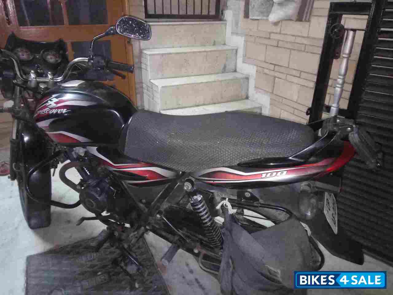 Black Red Bajaj Discover 100