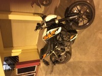 White KTM Duke 200