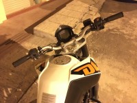 White KTM Duke 200