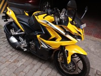 Yellow Bajaj Pulsar RS 200 ABS