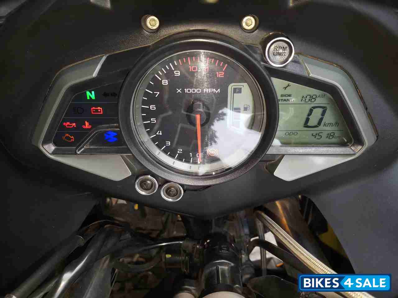 Yellow Bajaj Pulsar RS 200 ABS