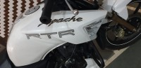 White TVS Apache RTR 180 ABS