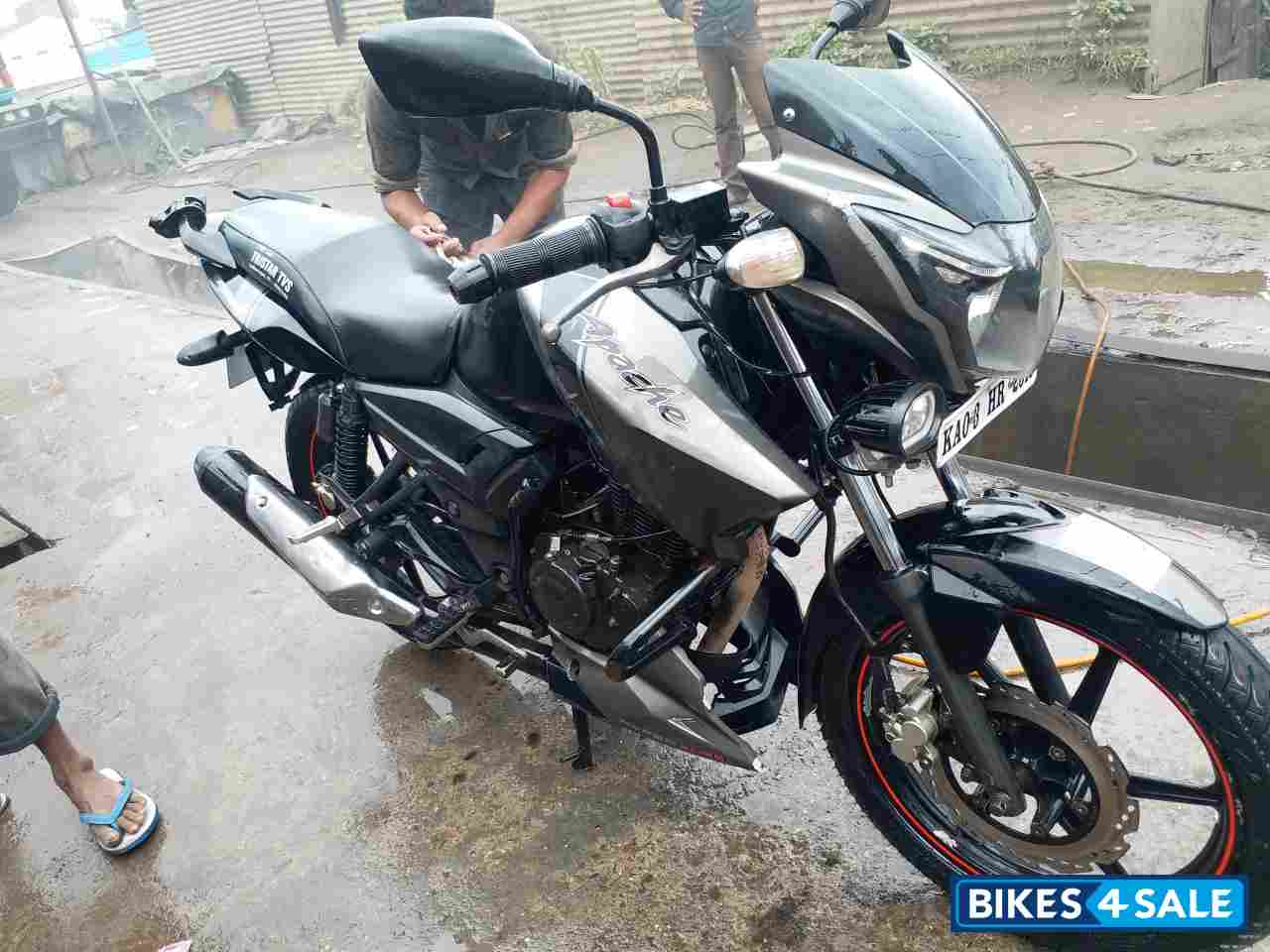 Gray TVS Apache RTR 160