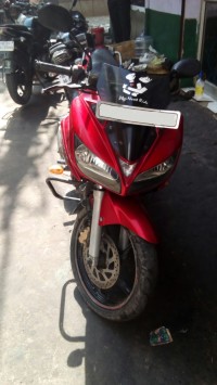 Red Yamaha Fazer