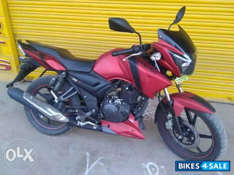 Used 2018 Model Tvs Apache Rtr 160 For Sale In Guntur Id 191685 Matte Red Colour Bikes4sale