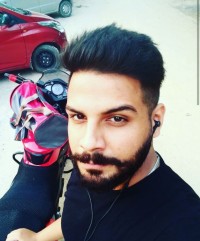 Red Bajaj Pulsar AS 200