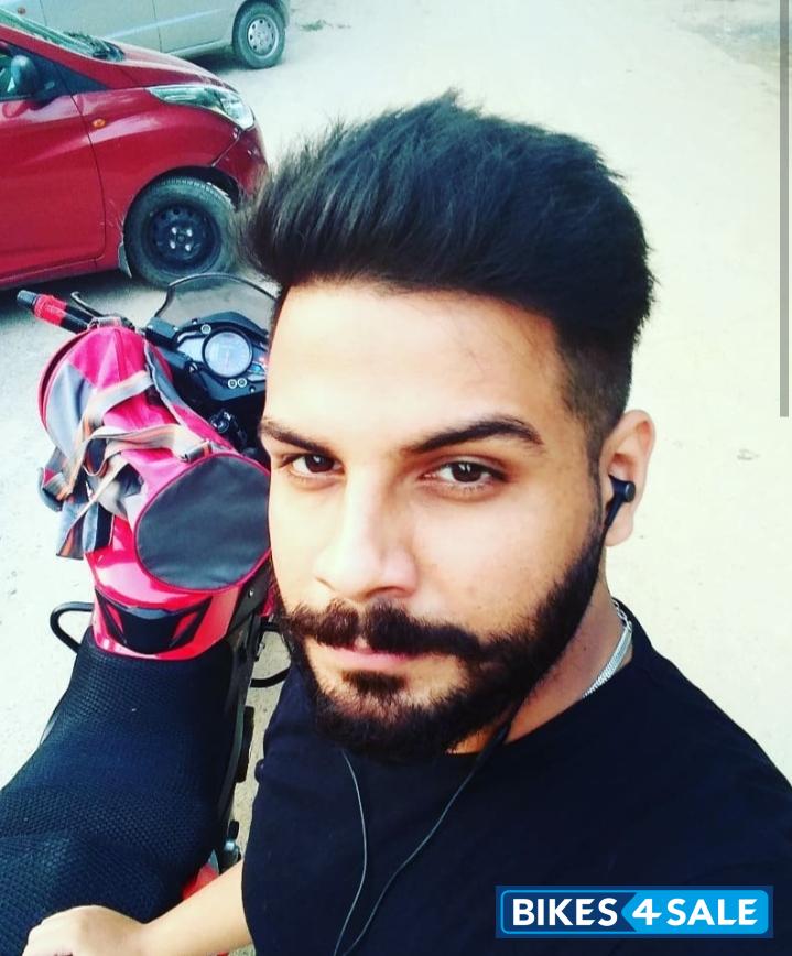 Red Bajaj Pulsar AS 200