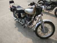 Black N Silver Royal Enfield Bullet Electra 5S