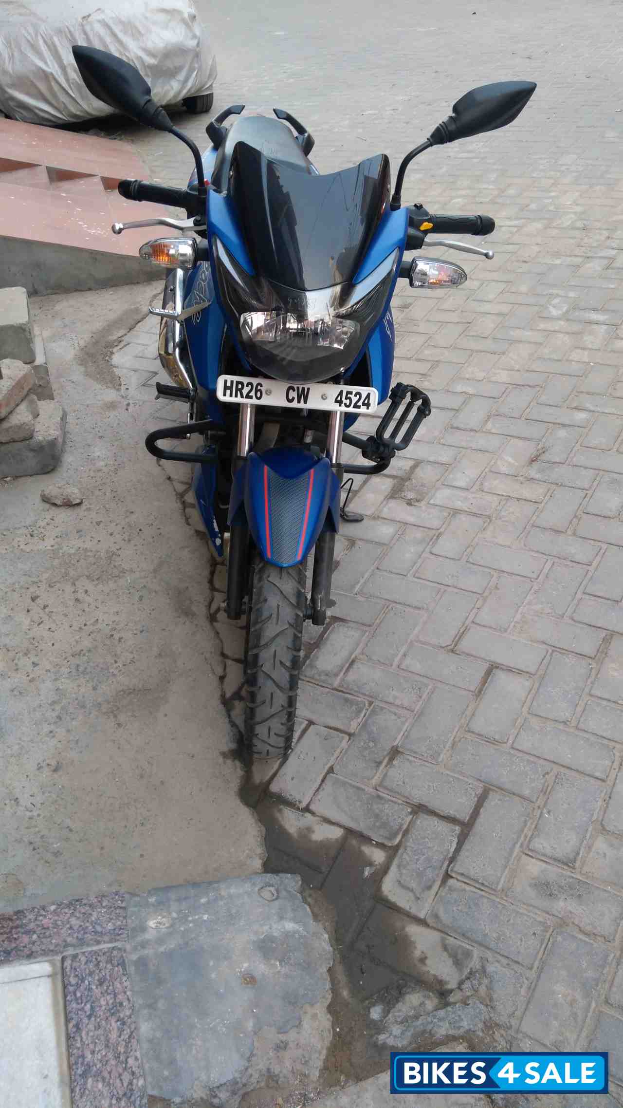 Used 2016 Model Tvs Apache Rtr 160 For Sale In Gurgaon Id 192518 Matte Blue Colour Bikes4sale