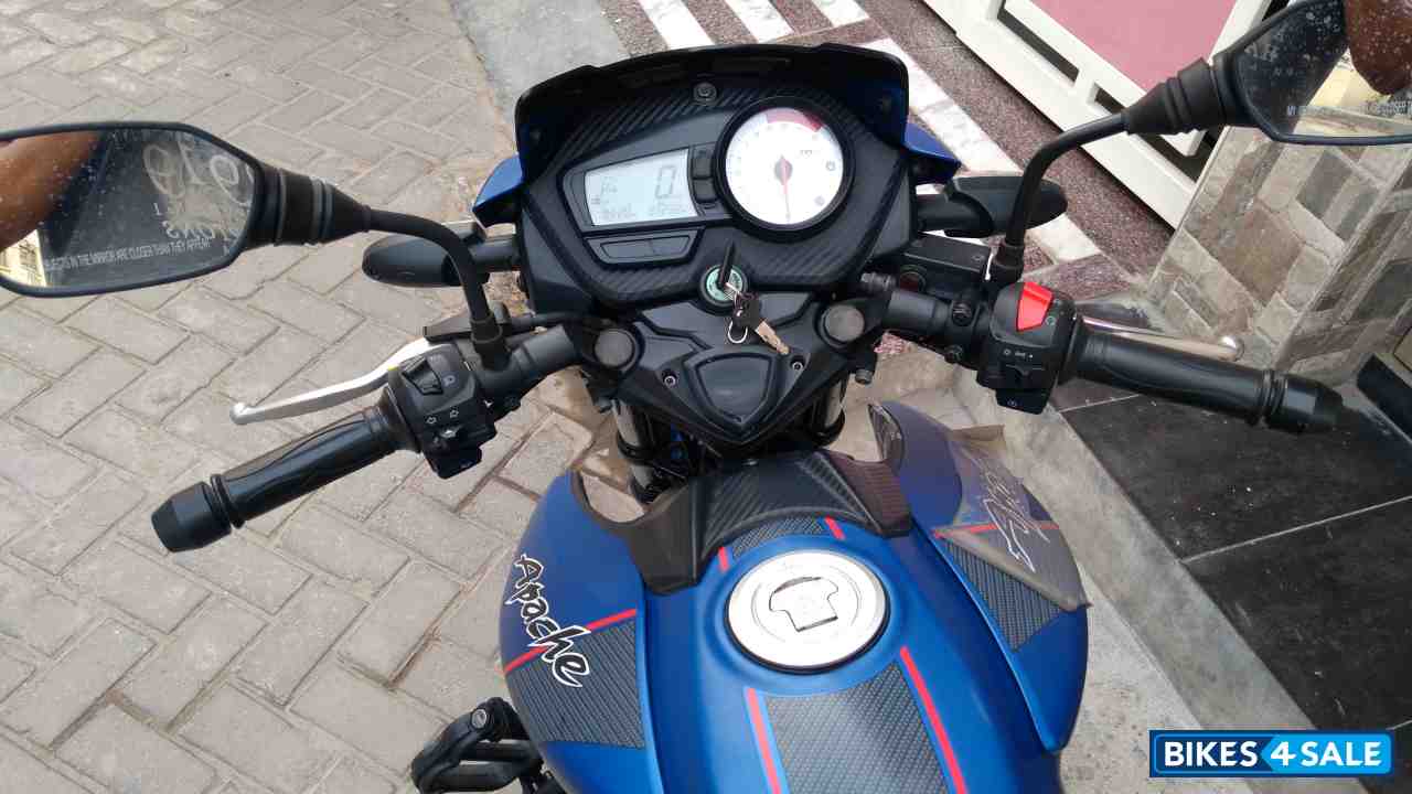 Matte Blue TVS Apache RTR 160