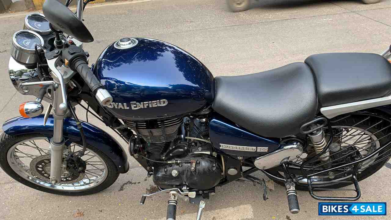 Blue Royal Enfield Thunderbird 500