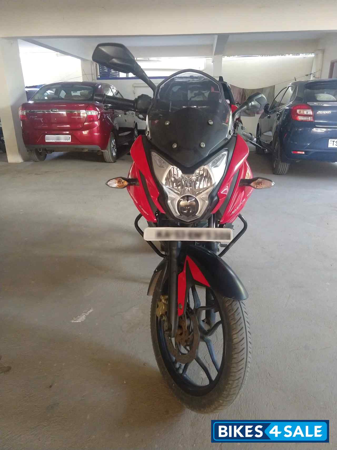 Red Bajaj Pulsar AS 150