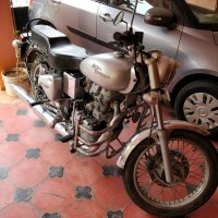 Silver Grey Royal Enfield Bullet Electra Twinspark