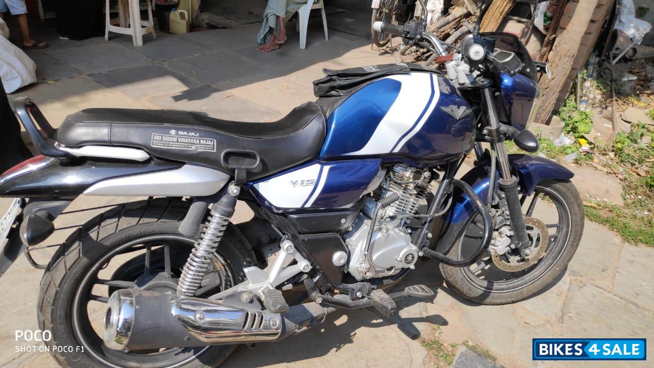 Used 2016 Model Bajaj V15 For Sale In Hyderabad Id 194149 Blue