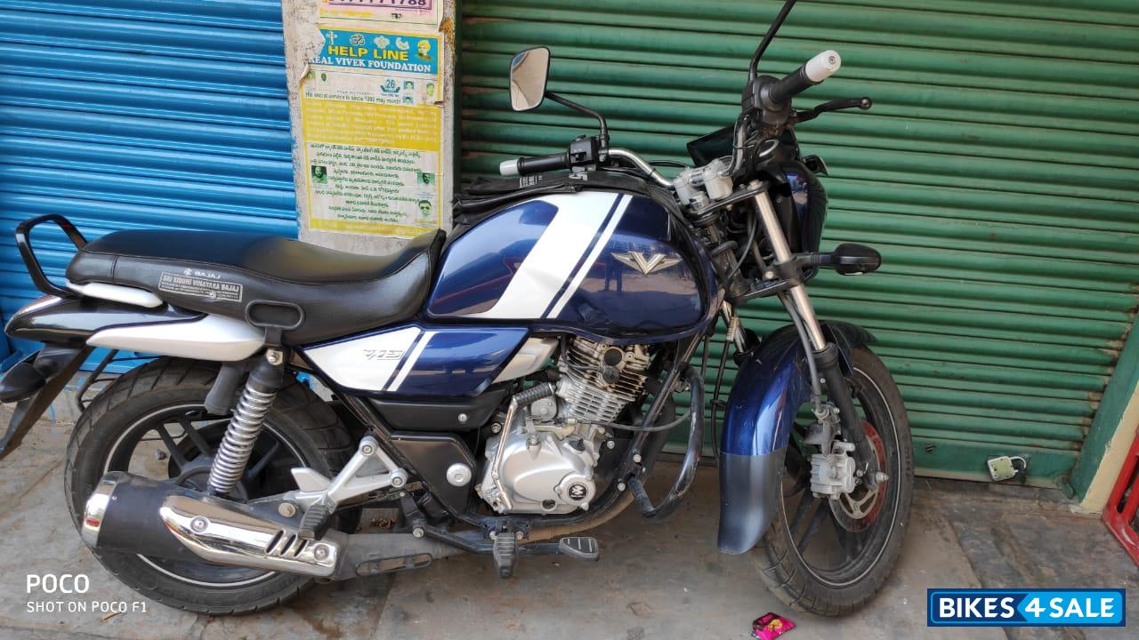Blue And White Bajaj V15