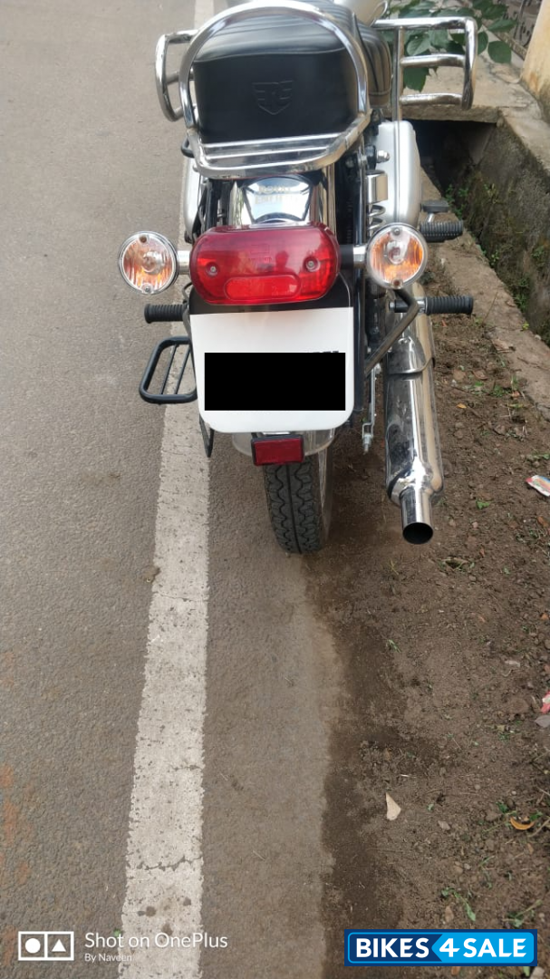 Silver Royal Enfield Bullet