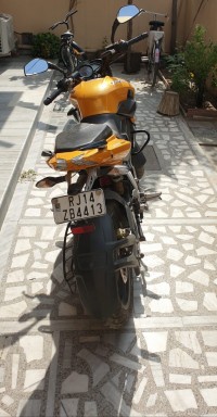 Yellow Bajaj Pulsar 200 NS
