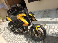Yellow Bajaj Pulsar 200 NS