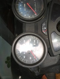 Red & Black Bajaj Discover DTSi 135