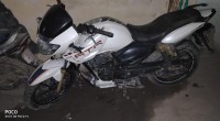 White TVS Apache RTR 180 ABS