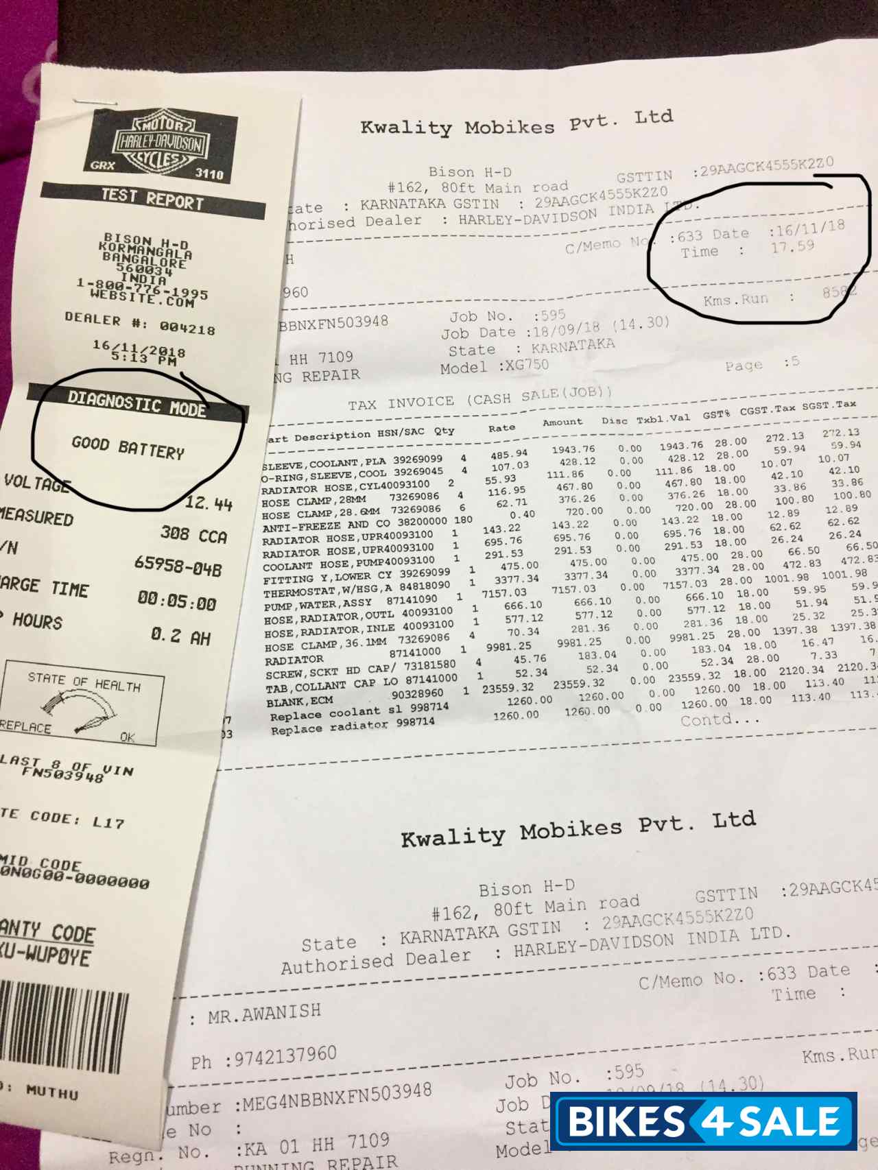 Denim Black Harley Davidson Street 750