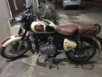 Tan Royal Enfield Classic 500
