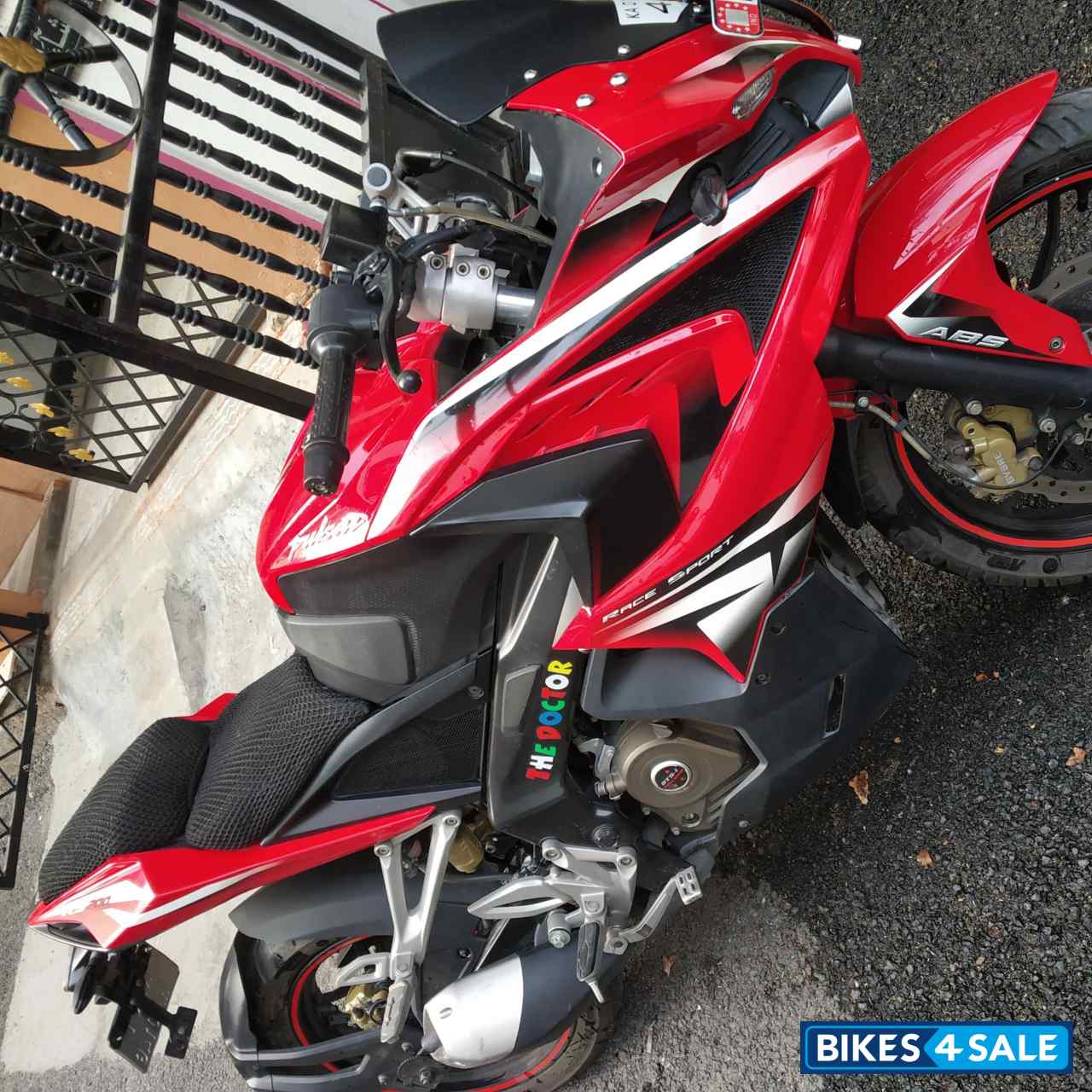 Red Bajaj Pulsar RS 200 ABS