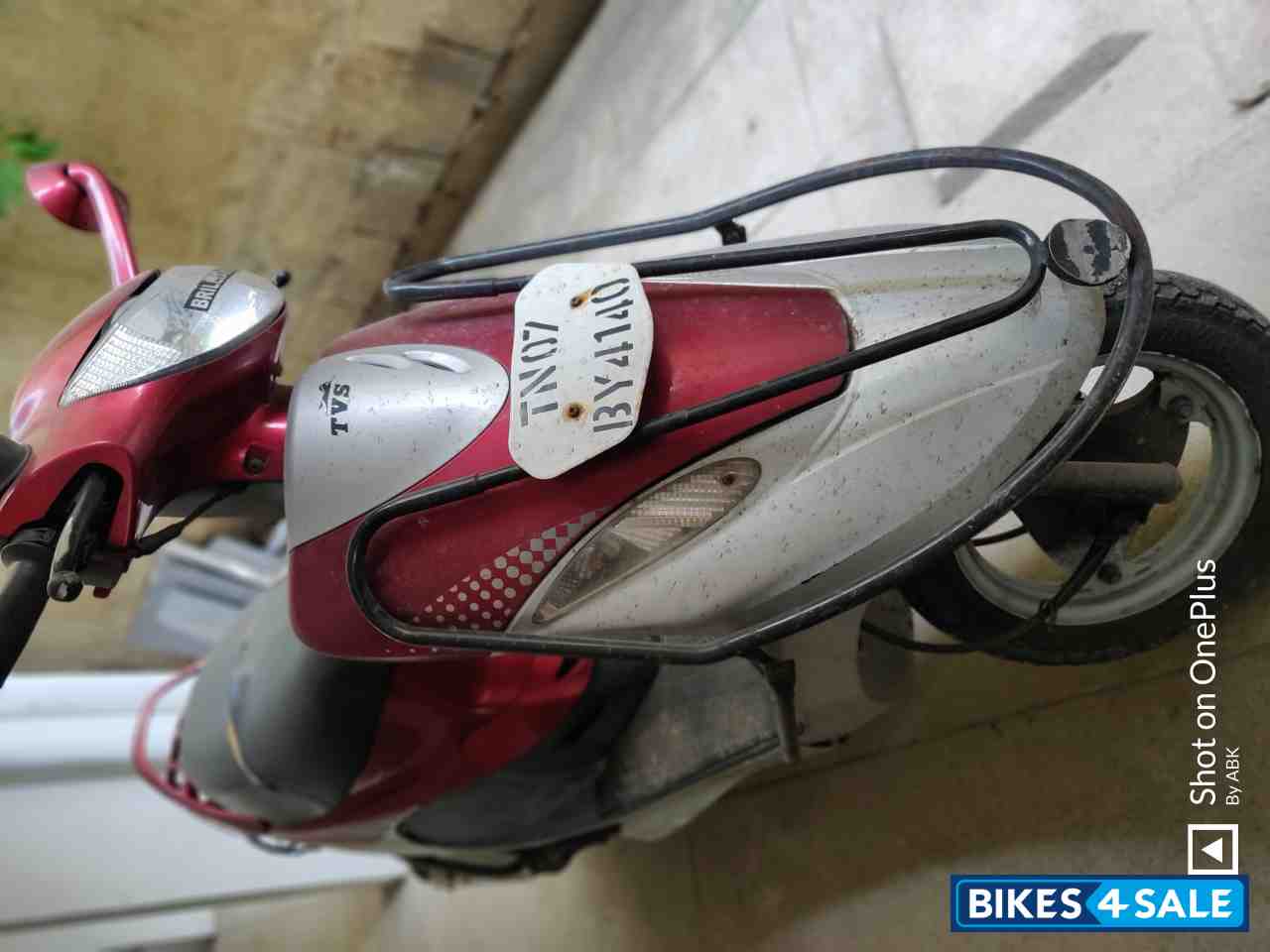 Red TVS Scooty Pep Plus