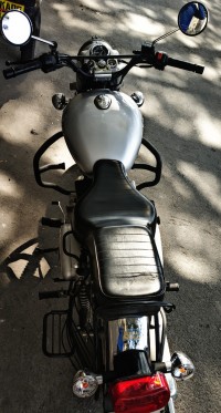 Silver Royal Enfield Bullet Electra Twinspark