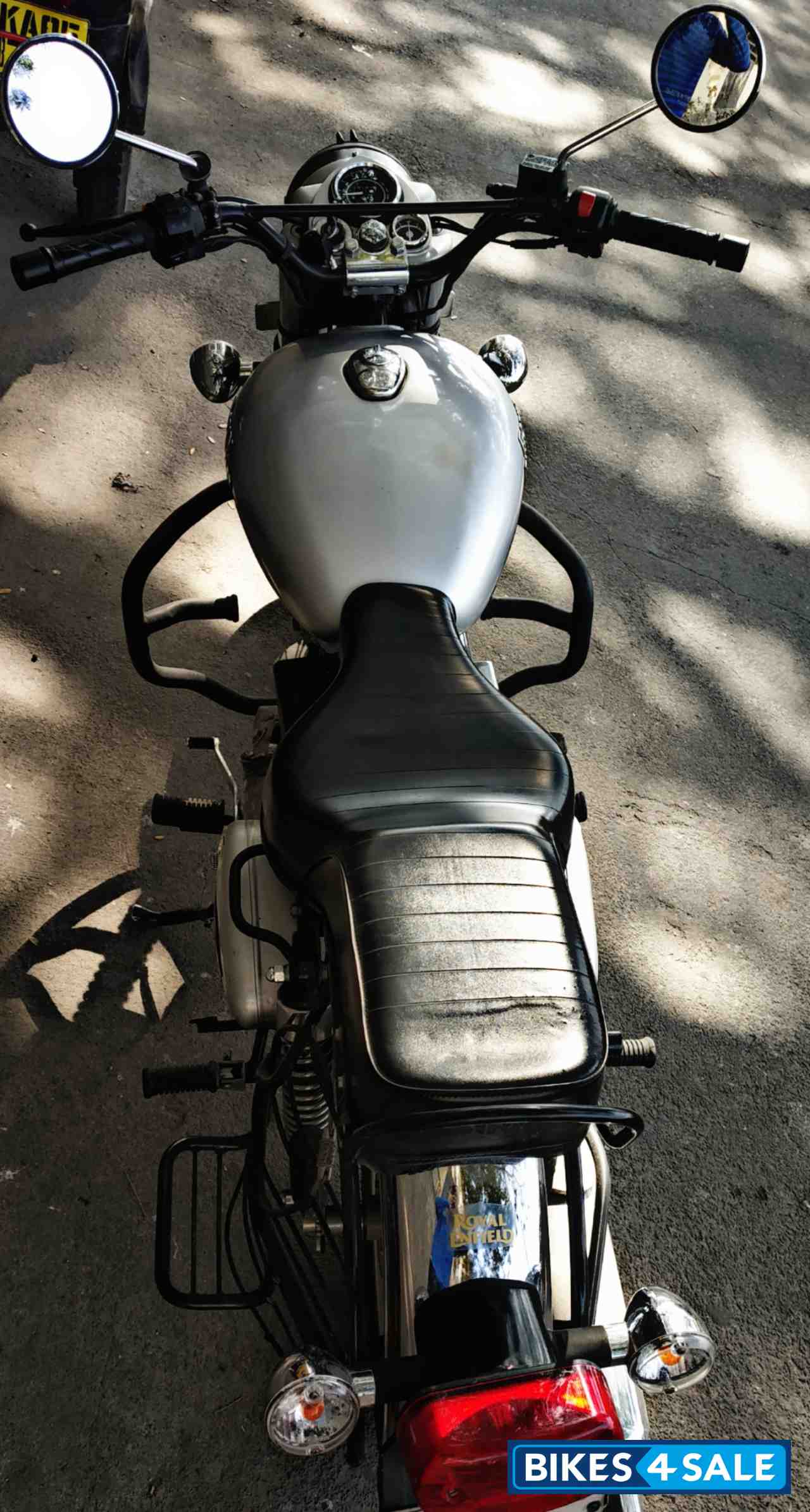 Silver Royal Enfield Bullet Electra Twinspark