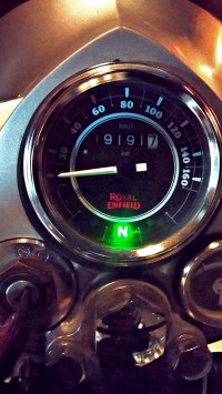 Silver Royal Enfield Bullet Electra Twinspark