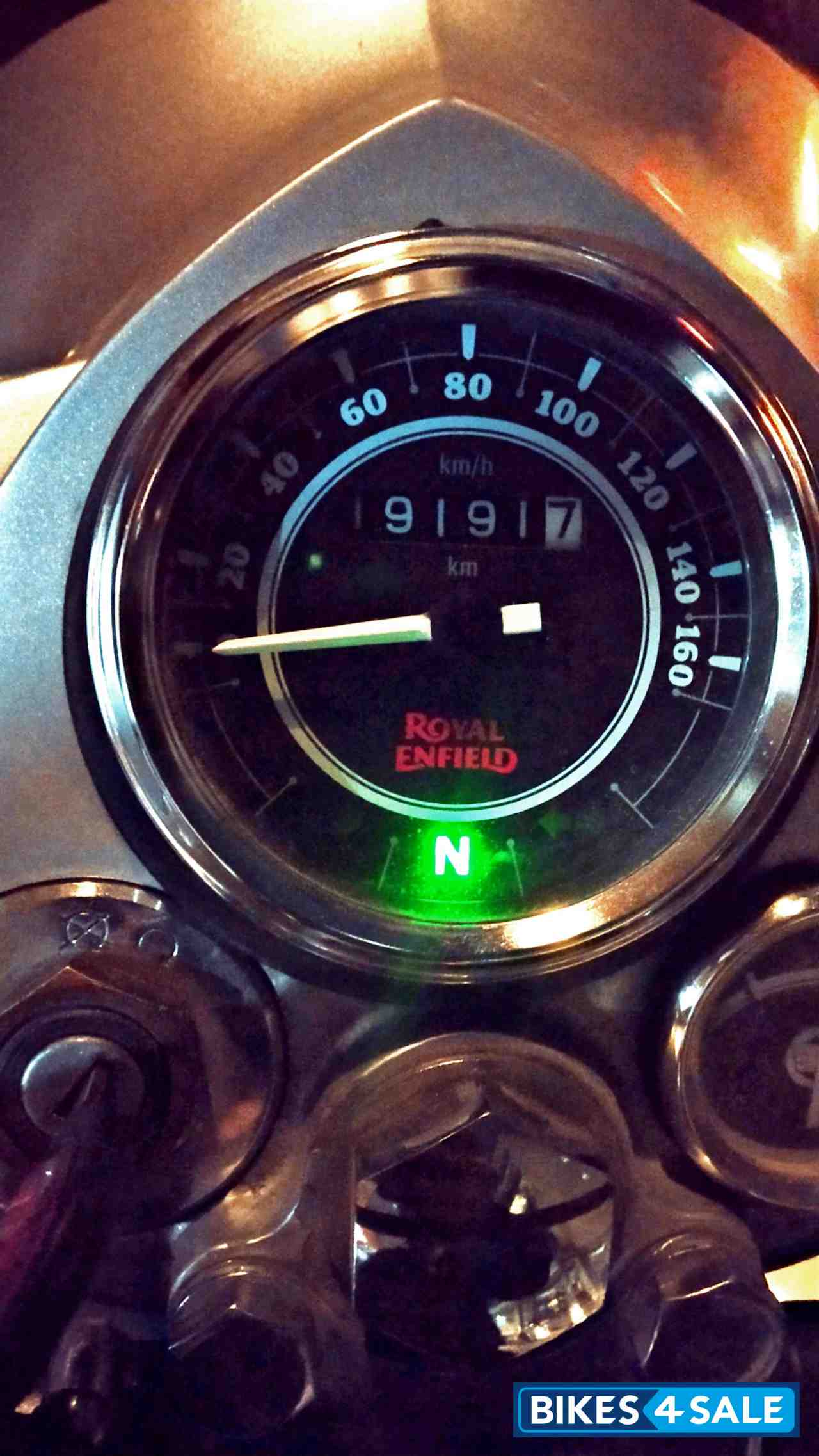 Silver Royal Enfield Bullet Electra Twinspark