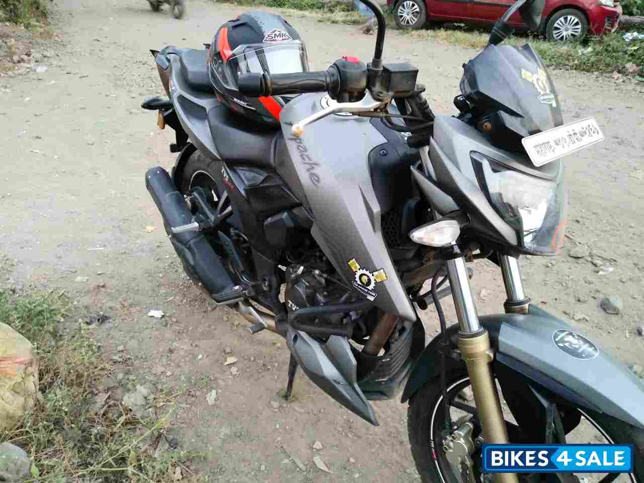 Grey TVS Apache RTR 200 4V