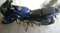 Blue/black Bajaj Pulsar 220F