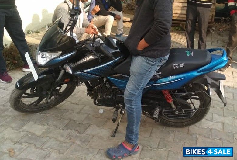 Blue Black Hero Glamour 125