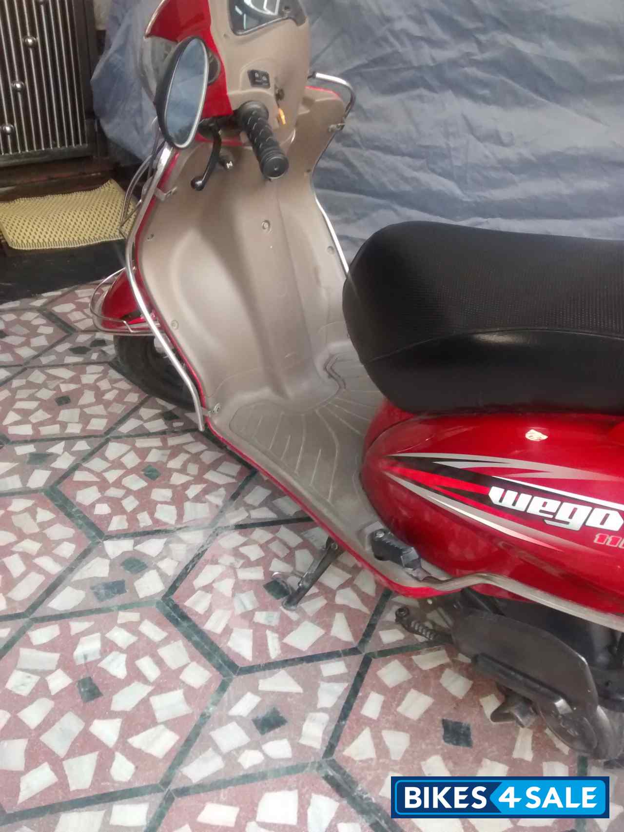 Red With Meroon TVS Wego