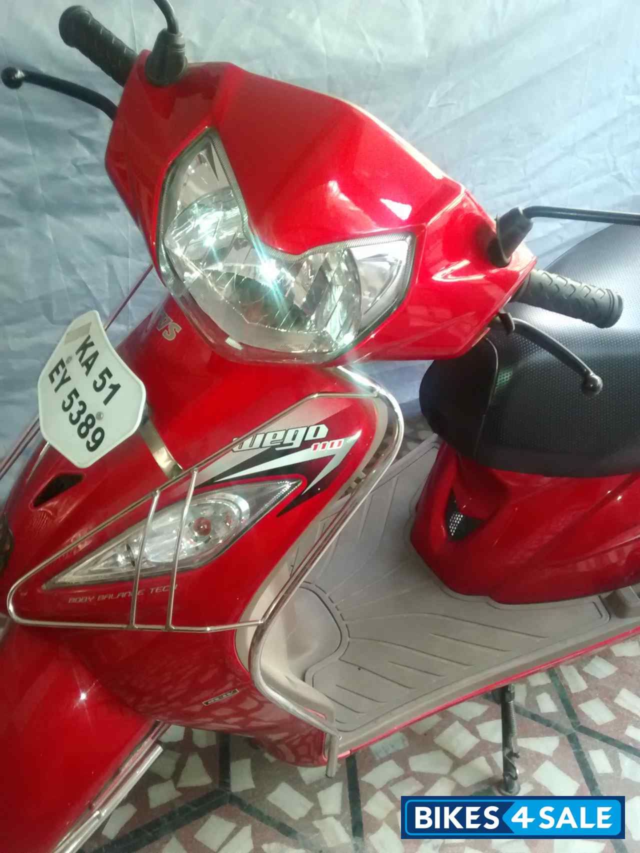 Red With Meroon TVS Wego