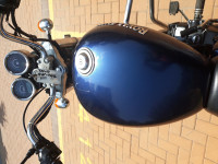 Blue Royal Enfield Thunderbird 350