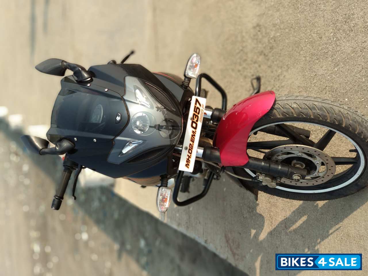 Red And Black Bajaj Pulsar 220F