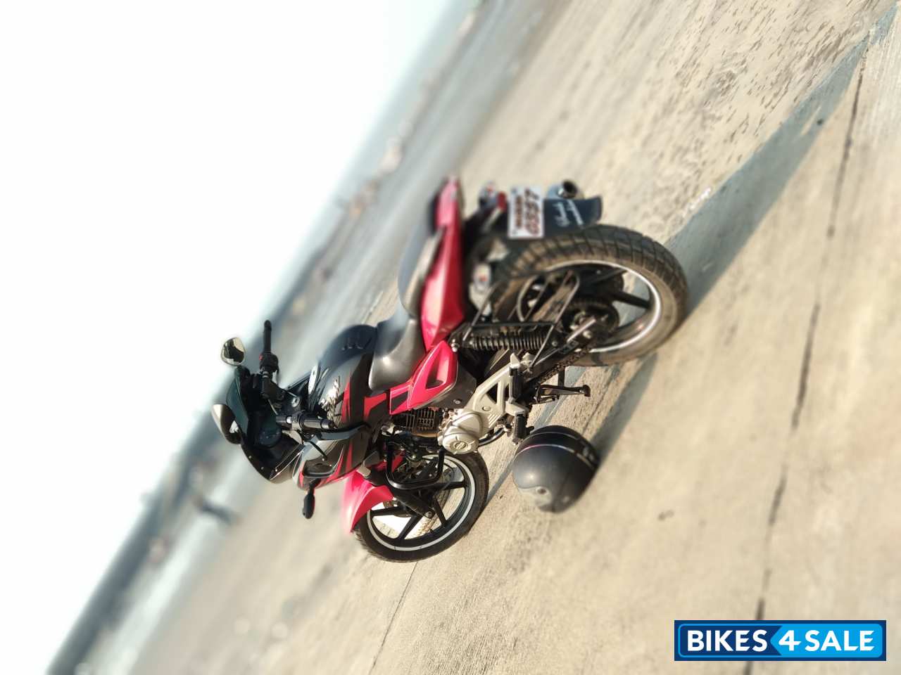 Red And Black Bajaj Pulsar 220F