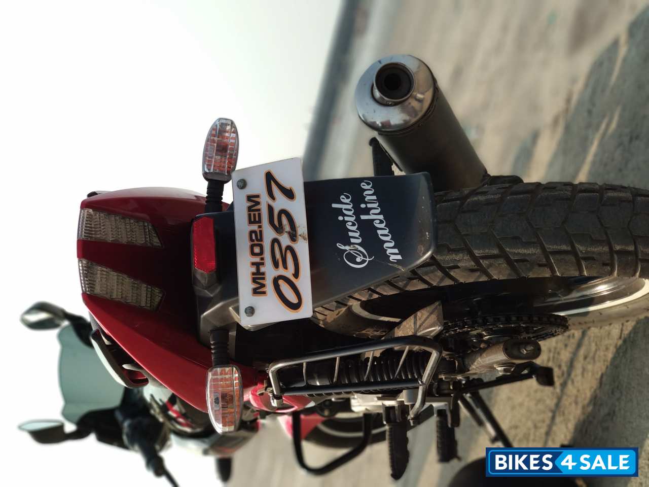 Red And Black Bajaj Pulsar 220F