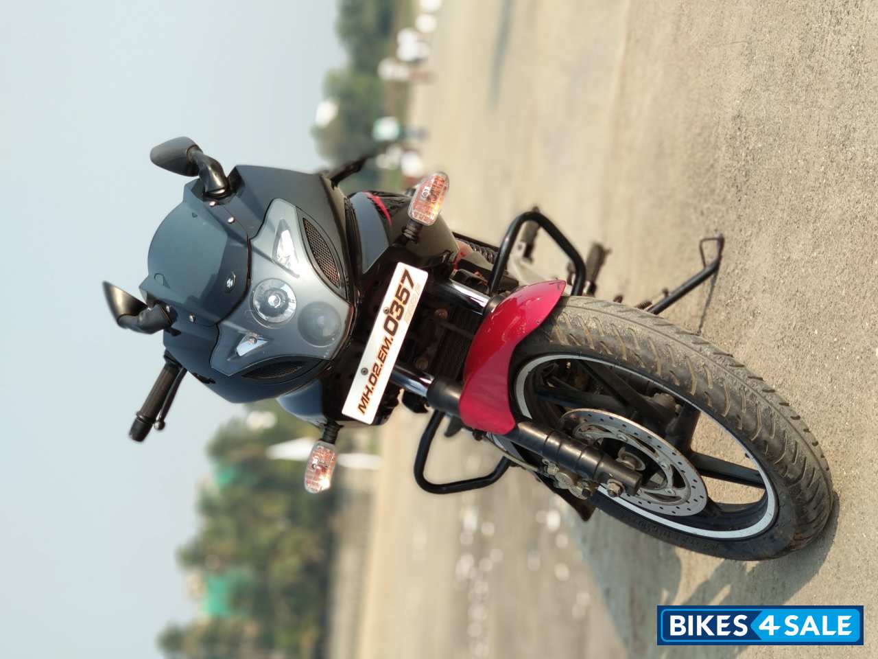 Red And Black Bajaj Pulsar 220F