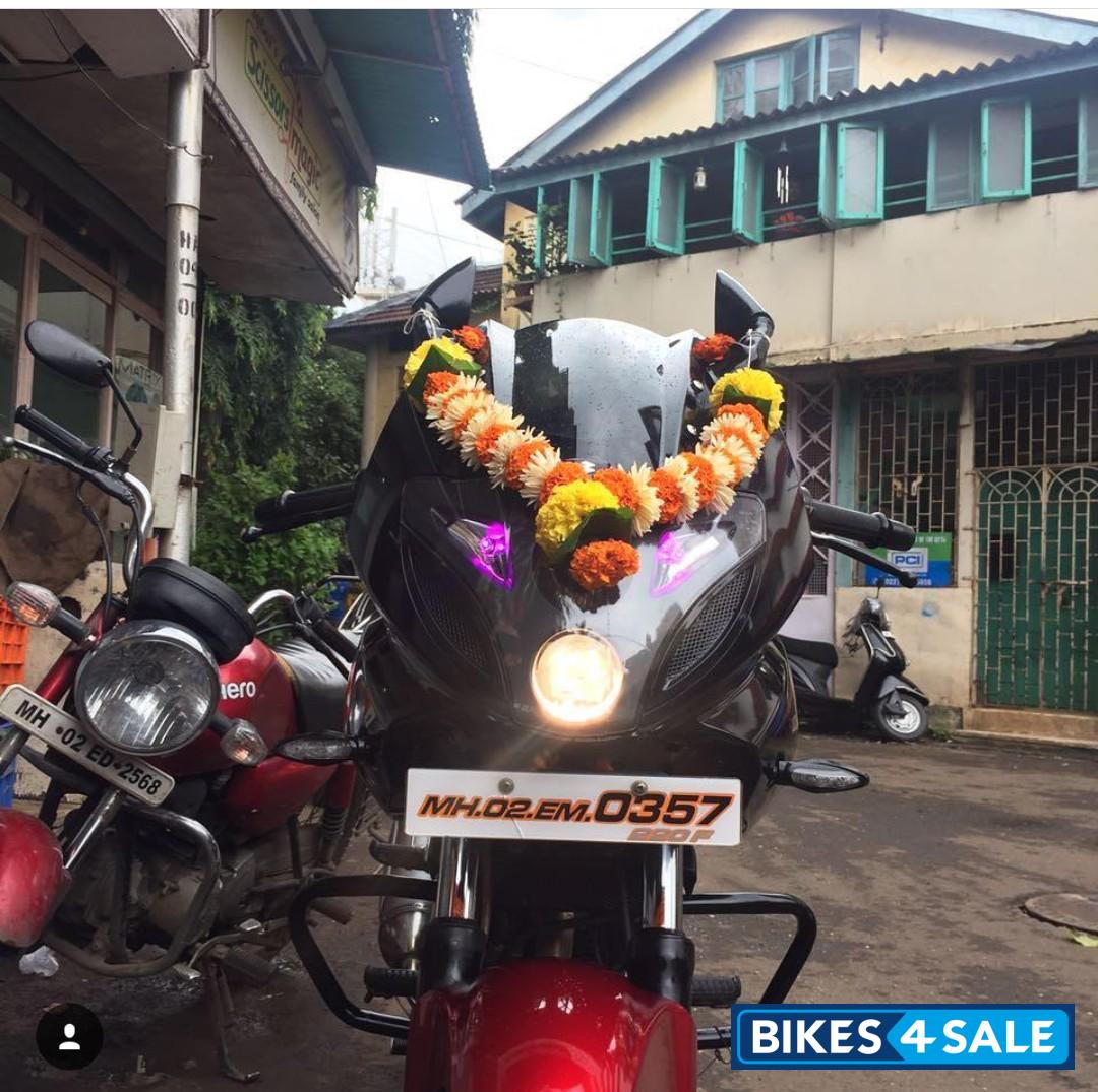 Red And Black Bajaj Pulsar 220F