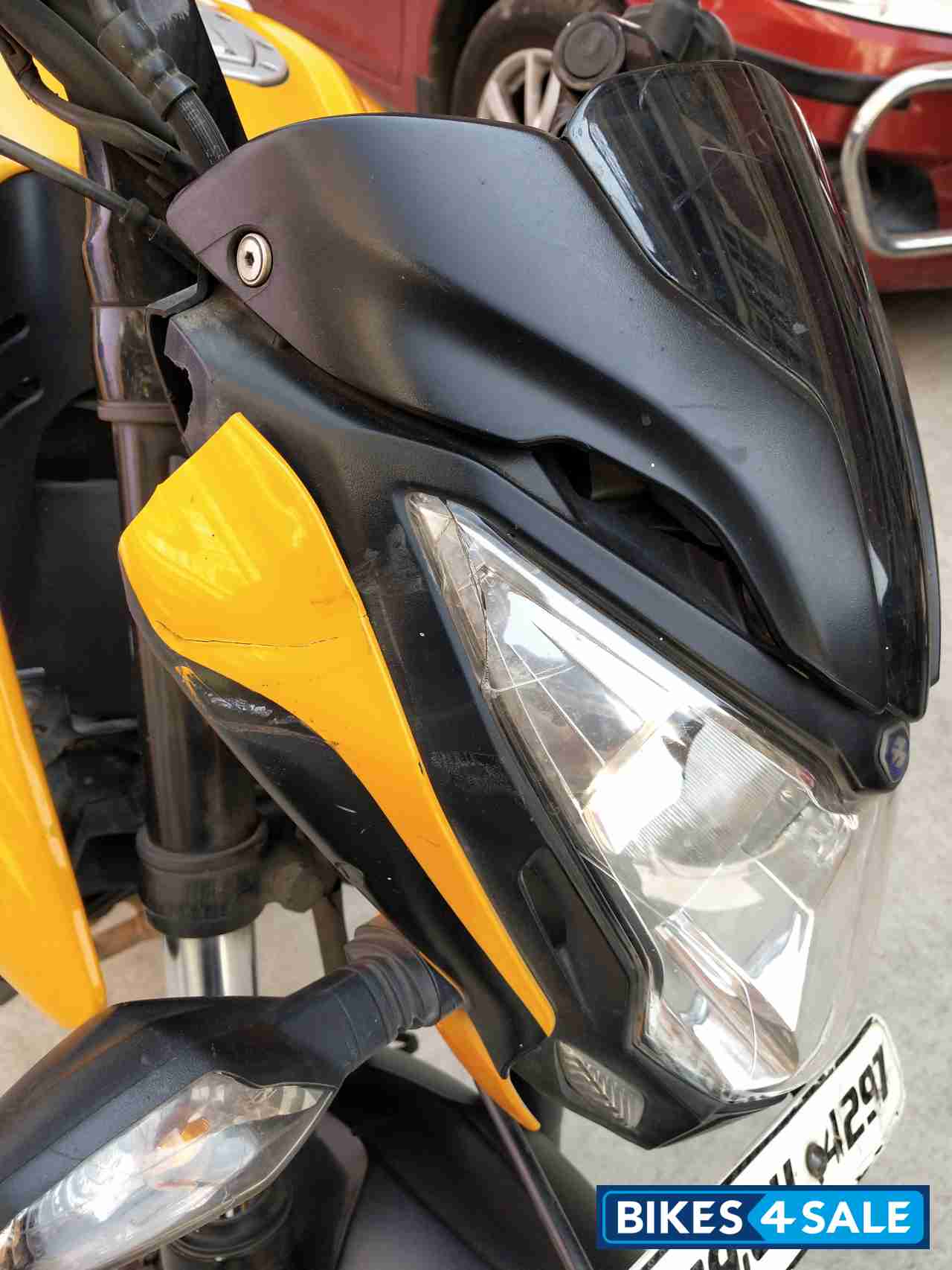 Mustard Yellow Bajaj Pulsar 200 NS