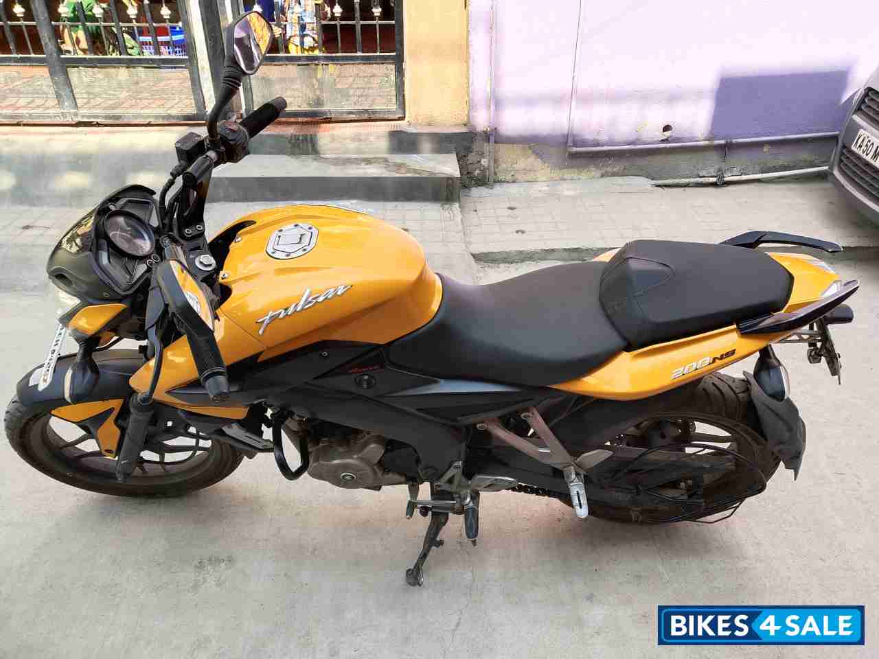 Mustard Yellow Bajaj Pulsar 200 NS