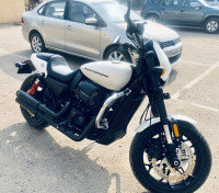 White Harley Davidson Street Rod