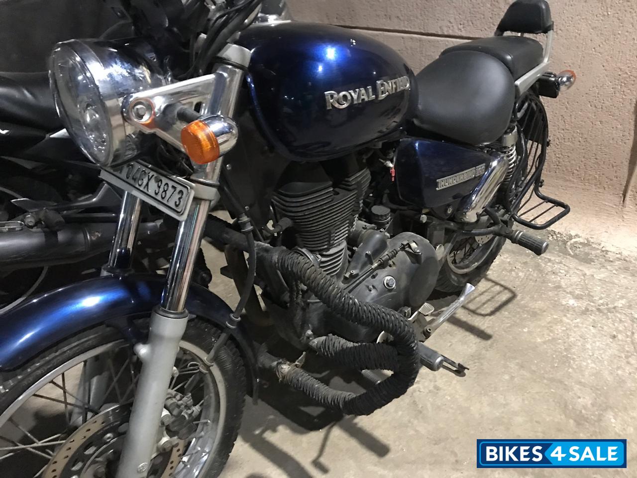 Blue Royal Enfield Thunderbird 500