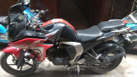 Red Yamaha Fazer FI V2
