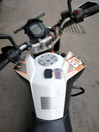 White KTM Duke 390
