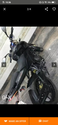 Silver Black Bajaj Pulsar 200 NS